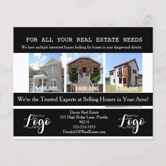 実在葉書を目的としたエステート学区Fl チラシ (正面)