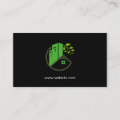 実在財のモダンアイコン 名刺 (裏面)