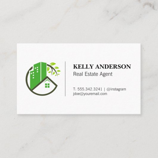 実在財のモダンアイコン 名刺 (正面)