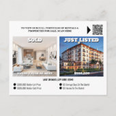 実在財の広告マーケティング ポストカード (裏面)