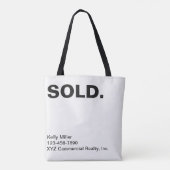 実在財モダンマーケティング売カスタマイズり トートバッグ (裏面)