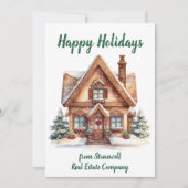 実在財団事業のクリスマスパーソナライズされた シーズンカード (正面)