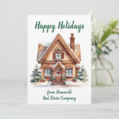 実在財団事業のクリスマスパーソナライズされた シーズンカード (スタンド正面)