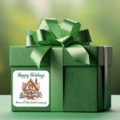 実在財団事業のクリスマスパーソナライズされた スクエアシール