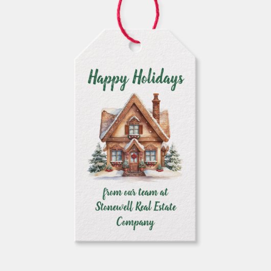 実在財団事業クリスマスパーティーパーソナライズされた ギフトタグ (正面)