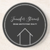 実在財団企業白黒不動産仲介業者 コースター (正面)