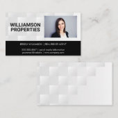 実在財団女性 | スタイリッシュモダン 名刺 (正面/裏面)