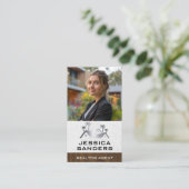 実在財団女性 | プロパティ 名刺 (スタンド正面)