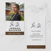 実在財団女性 | プロパティ 名刺 (正面/裏面)