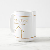 実在財団美パーソナライズされた品 コーヒーマグカップ (正面左)