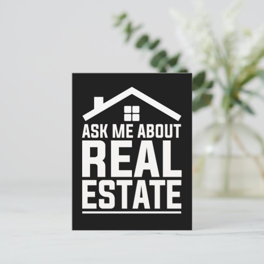 実在財産おもしろい代理店 ポストカード (スタンド正面)