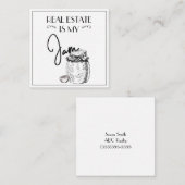 実在財産が目抜けポップ・アートのだ ノートカード (正面/裏面)