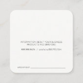 実在財産のモダンロゴ 予約カード (裏面)