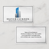 実在財産のモダンロゴ 名刺 (正面/裏面)