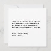 実在財産写真サンキューカード サンキューカード (裏面)