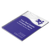 実在財産建築。ブルーシルバー ノートブック (左側)