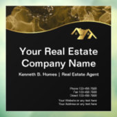 実在財産建築。黒金ゴールド ウィンドウサイン (シート3)