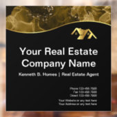 実在財産建築。黒金ゴールド ウィンドウサイン (シート2)