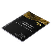 実在財産建築。黒金ゴールド ノートブック (左側)