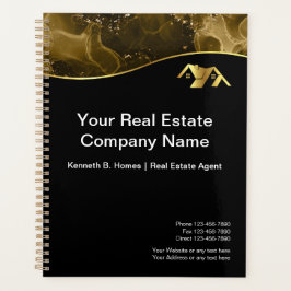 実在財産建築。黒金ゴールド プランナー手帳