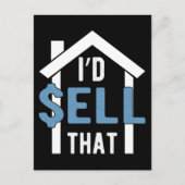 実在財産業者ユーモおもしろいア資産ブローカー ポストカード (正面)