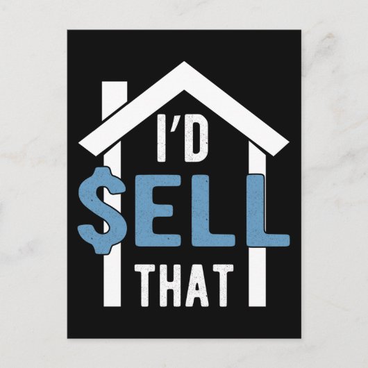 実在財産業者ユーモおもしろいア資産ブローカー ポストカード (正面)