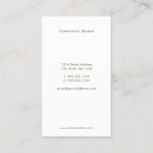 実在財産金ゴールド鍵名刺 名刺 (裏面)