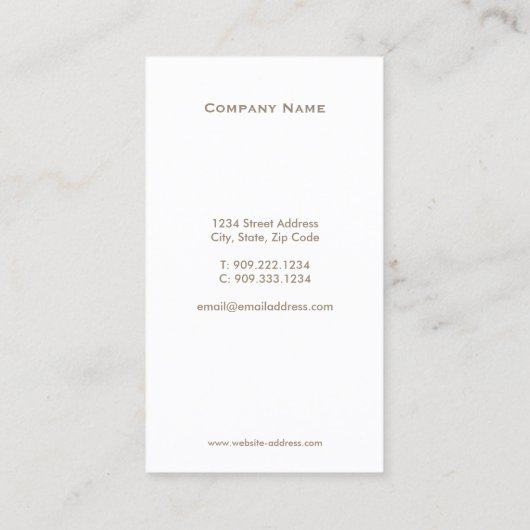 実在財産金ゴールド鍵名刺 名刺 (裏面)