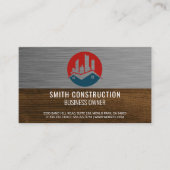 実在財産 |メタルウッド |建築 名刺 (正面)