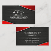 実在財産 | レッドメタリック | メッシュ 名刺 (正面/裏面)