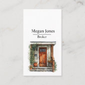 実在財産、不動産仲介業者、ブローカーの名刺 名刺 (正面)