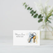 実在財産、不動産仲介業者、ブローカーの名刺 名刺 (スタンド正面)