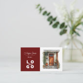 実在財産、不動産仲介業者、ブローカーの名刺 名刺 (スタンド正面)