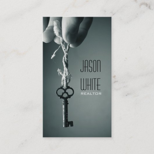 実在財産、不動産仲介業者 名刺 (正面)