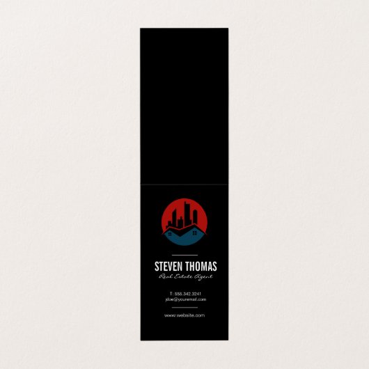 実在財産 |住宅用商用ロゴ 名刺 (外部フラット)