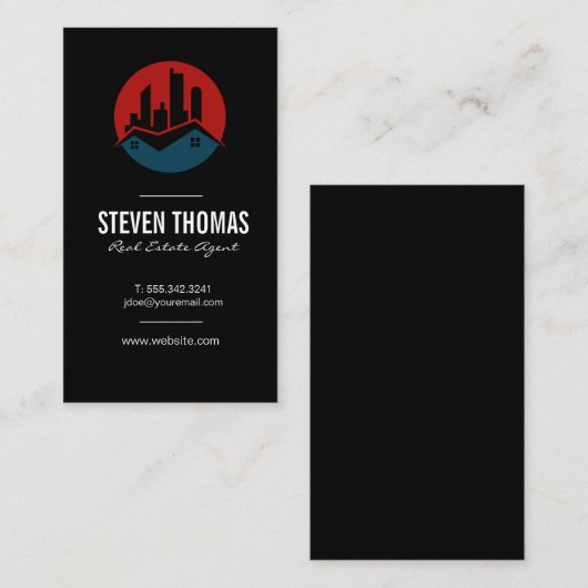 実在財産 |住宅用商用ロゴ 名刺 (正面/裏面)