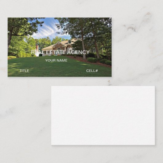 実在財産 名刺 (正面/裏面)