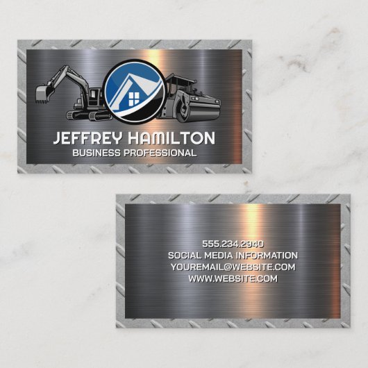 実在財産 |建築車 名刺 (正面/裏面)