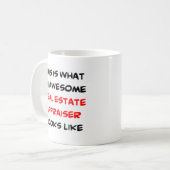 実在財鑑定士素晴らし コーヒーマグカップ (正面左)