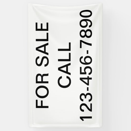 実在販売不動産バナーシンボルや象徴 横断幕 (縦)