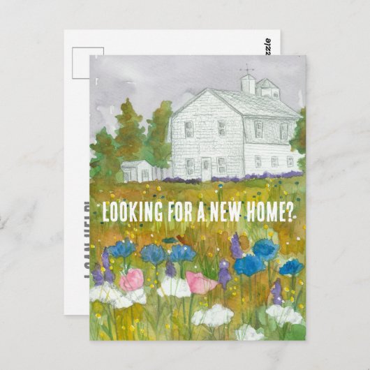 実在買EstateのAホームマーケティングメーラー ポストカード (正面/裏面)