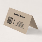 実在買Estate We Houses QR Folded 名刺 (裏面)