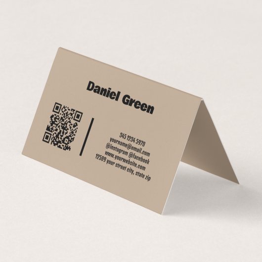 実在買Estate We Houses QR Folded 名刺 (裏面)