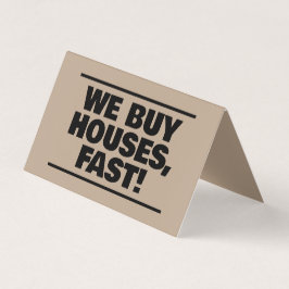 実在買Estate We Houses QR Folded 名刺