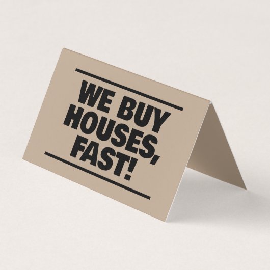 実在買Estate We Houses QR Folded 名刺 (正面)