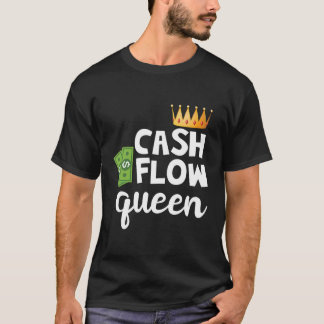 実在資産投資家キャッシュ・フロー・クイーン Tシャツ