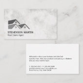 実在資産投資家 | エグゼクティブマーブル | 不動産仲介業者 名刺 (正面/裏面)