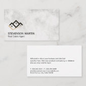 実在資産投資家 | エグゼクティブマーブル 名刺 (正面/裏面)