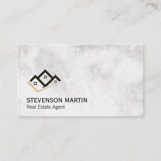 実在資産投資家 | エグゼクティブマーブル 名刺 (正面)