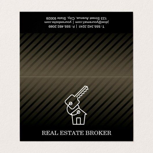 実在資産投資家 |ホームへの鍵 名刺 (外部フラット)